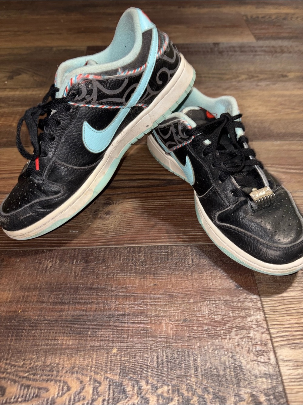 Nike Dunk Low SE Barbershop Black DH7614-001 Men’s Size 7.5 Used Sneakers